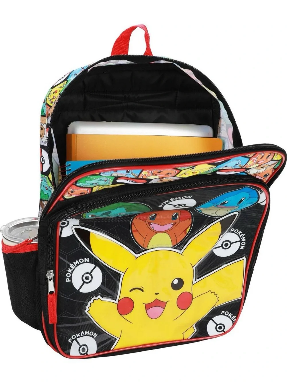 Pokémon Pikachu & Starter Friends Kids Backpack - Yellow/Black T1